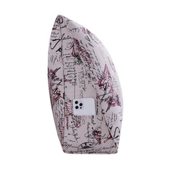 Backrest Lounge Cushion with Pocket 100% Cotton—Red Butterfly