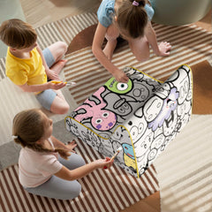 Multifunctional Kids Doodle Sofa - White