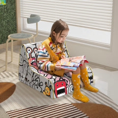 Multifunctional Kids Doodle Sofa - White