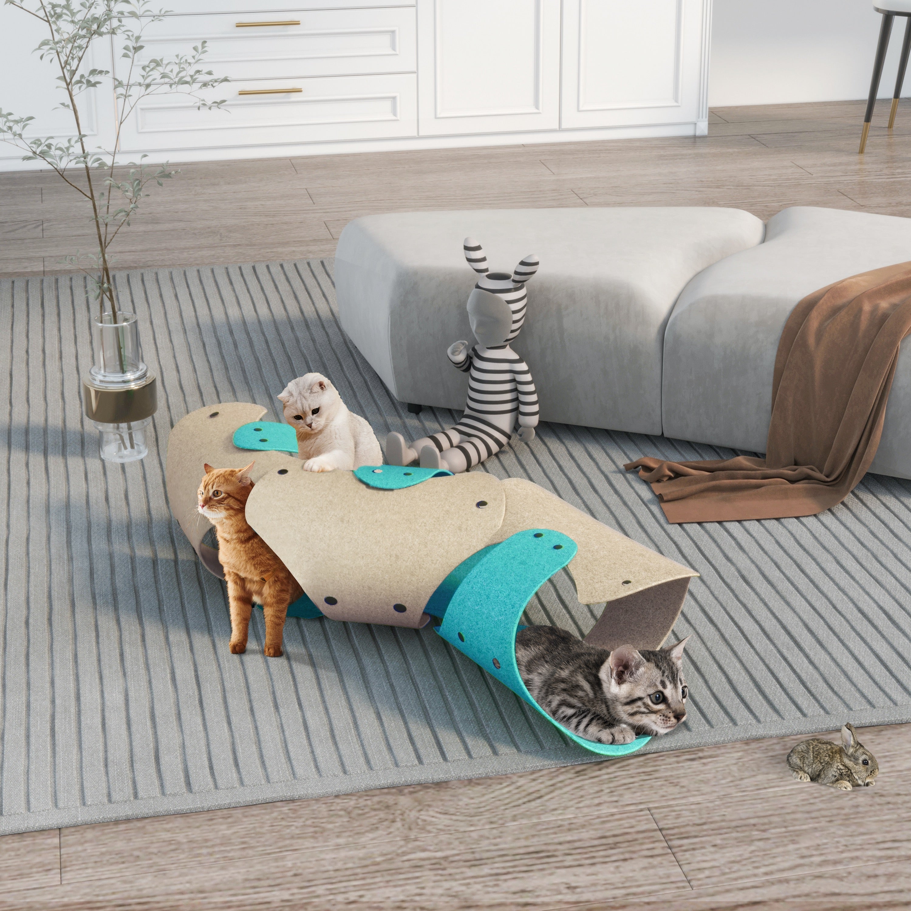 Adjustable Cat Tunnel Toys Cat Cave