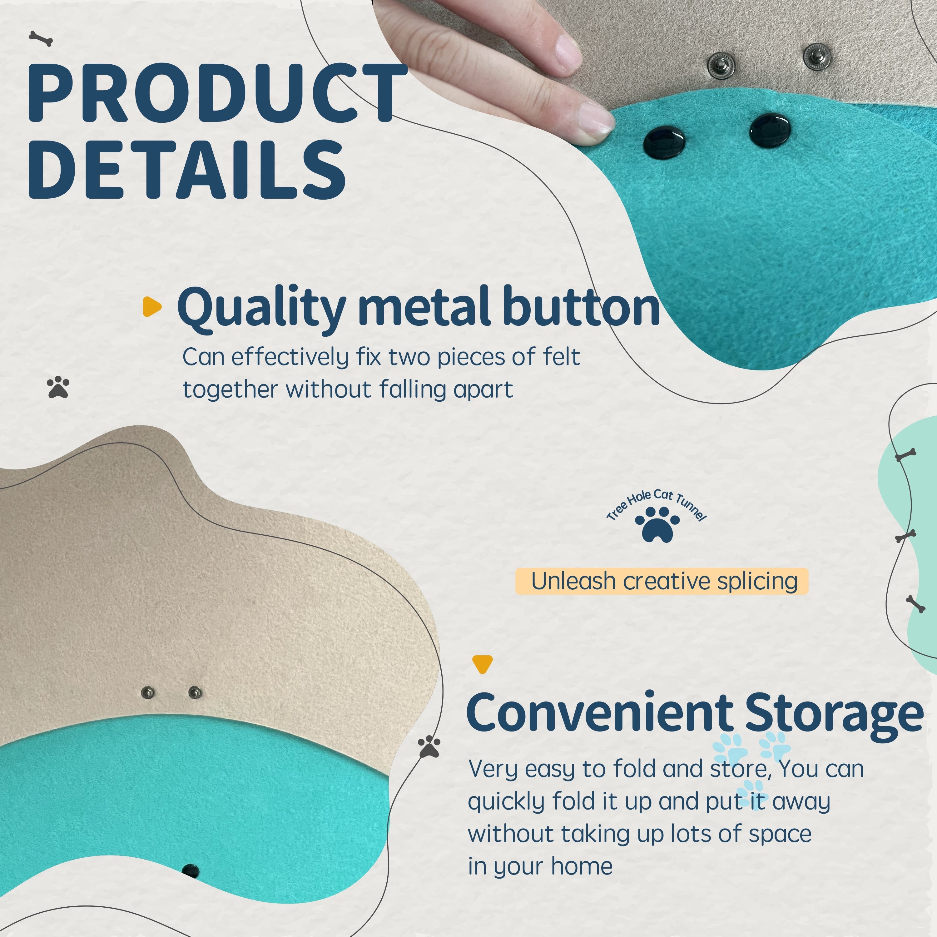 Adjustable Cat Tunnel Toys Cat Cave