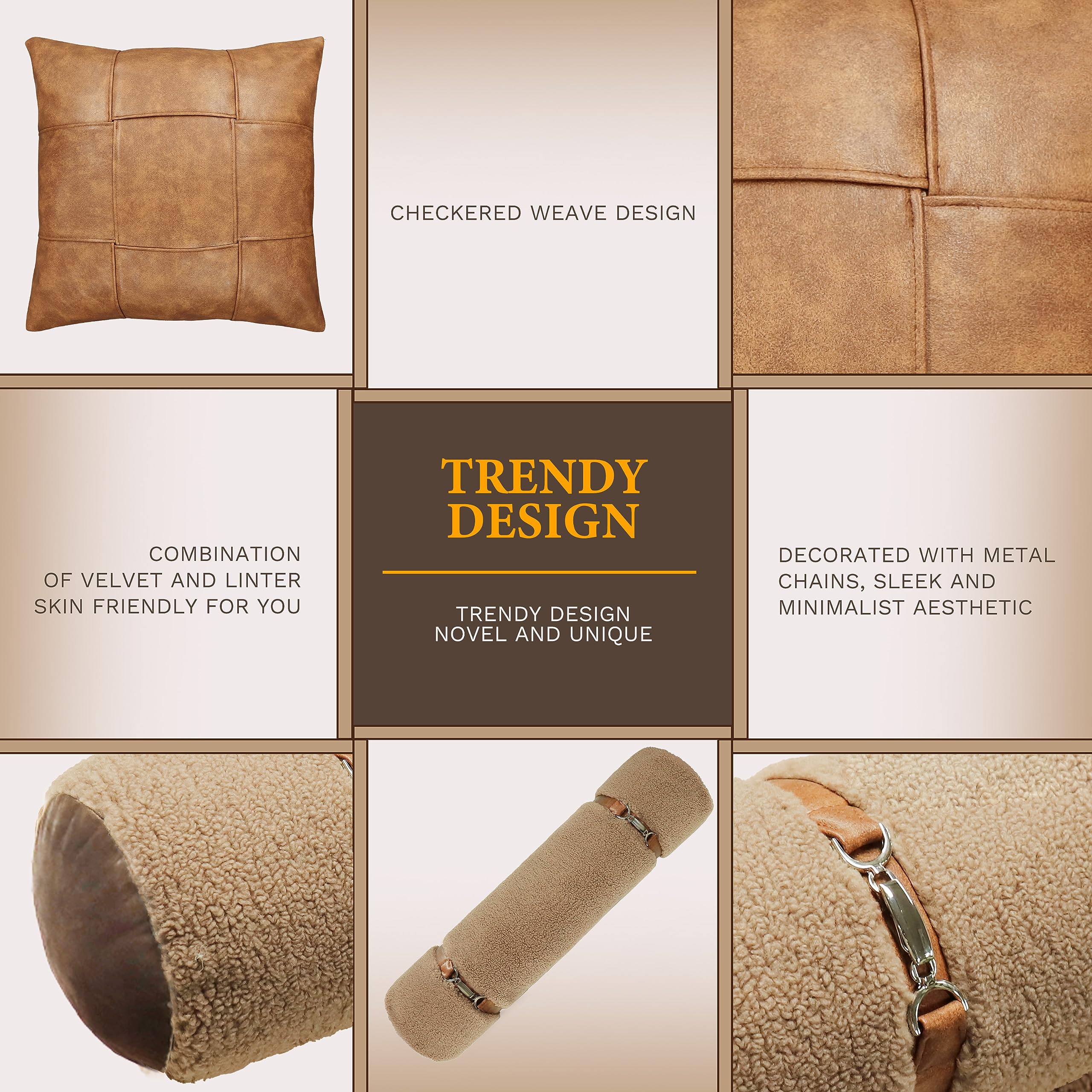 Fashionable Throw Pillow Covers 3 Set Pillow Case