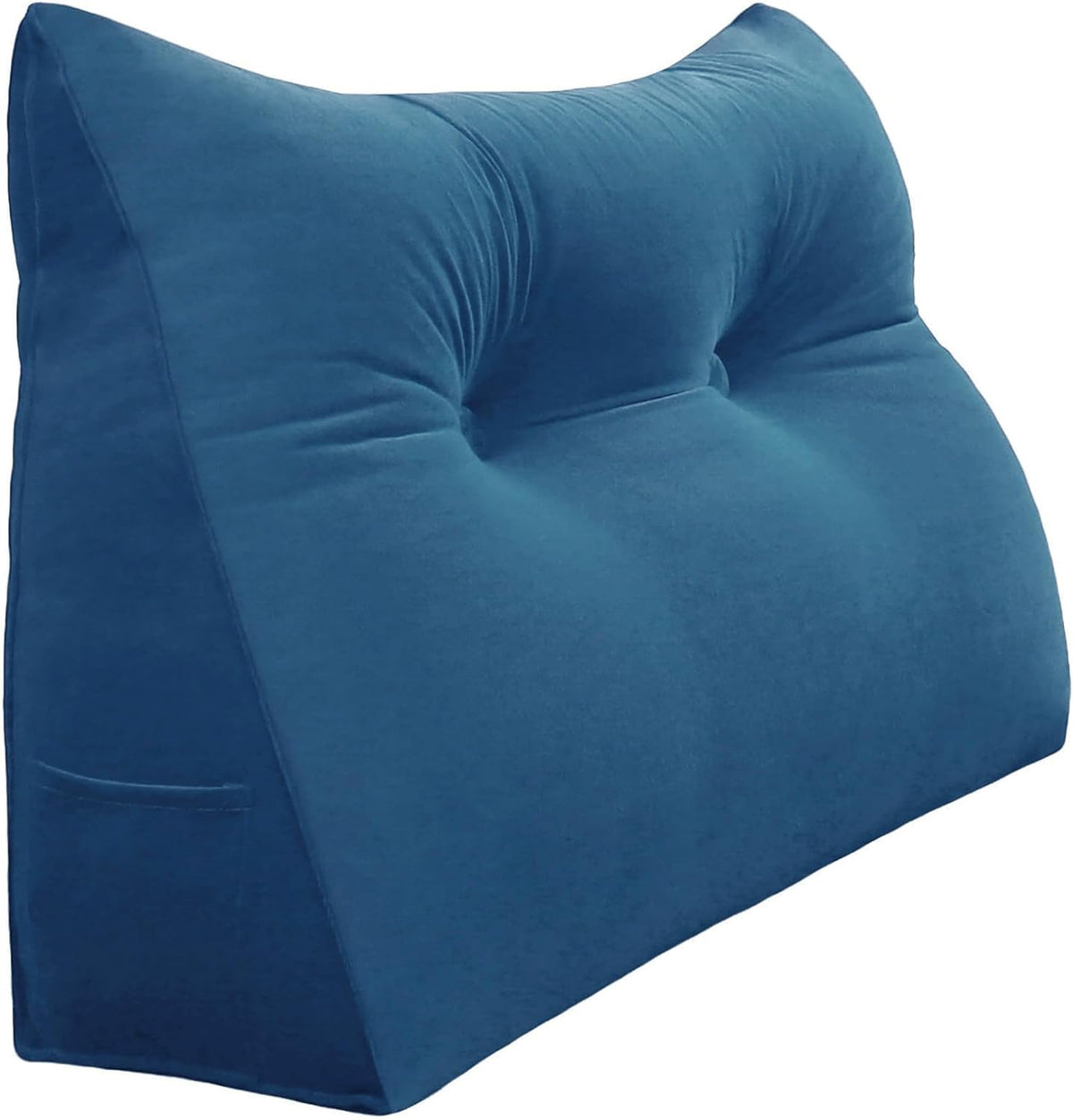 6 lbs Thickened Small Single Wedge Pillow Backrest Support —— Blue