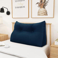 6 lbs Thickened Small Single Wedge Pillow Backrest Support —— Blue