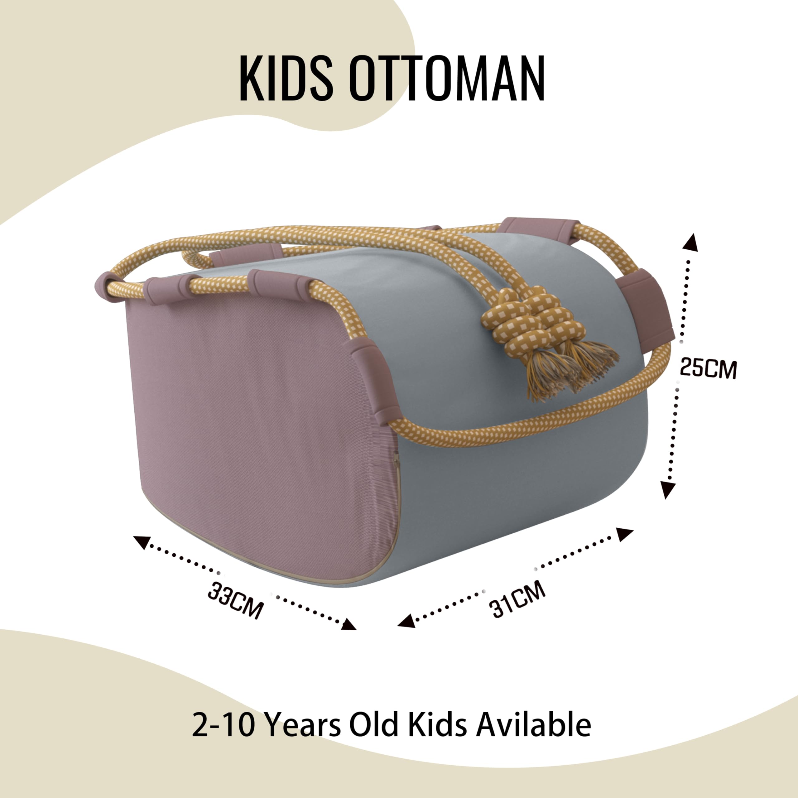 Kids Ottoman Set  Footrest Stool