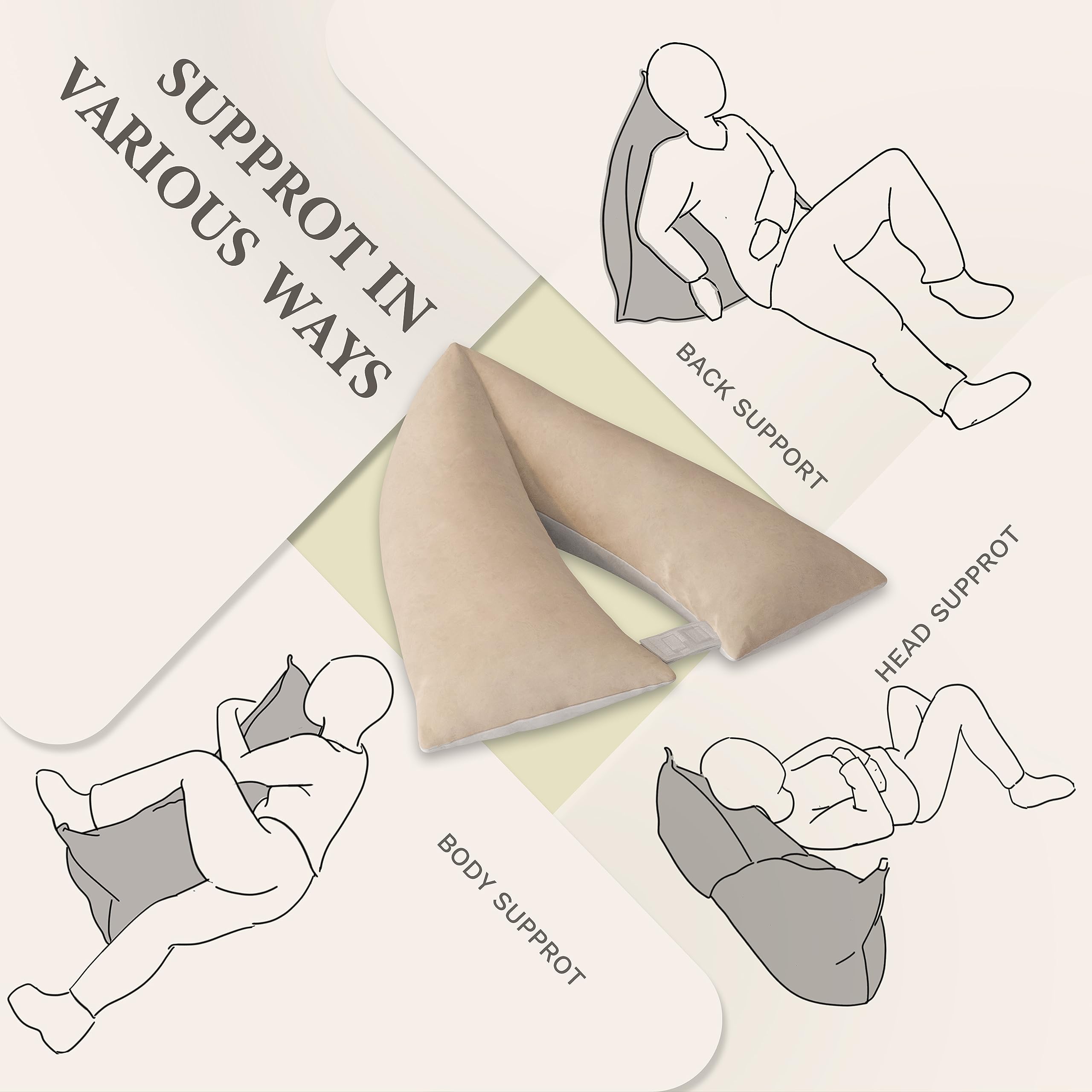 Side Sleeper Pillow V Shaped