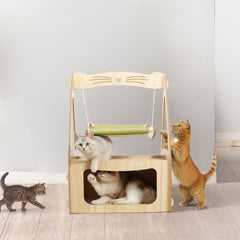 Floor-Standing Cat Swing