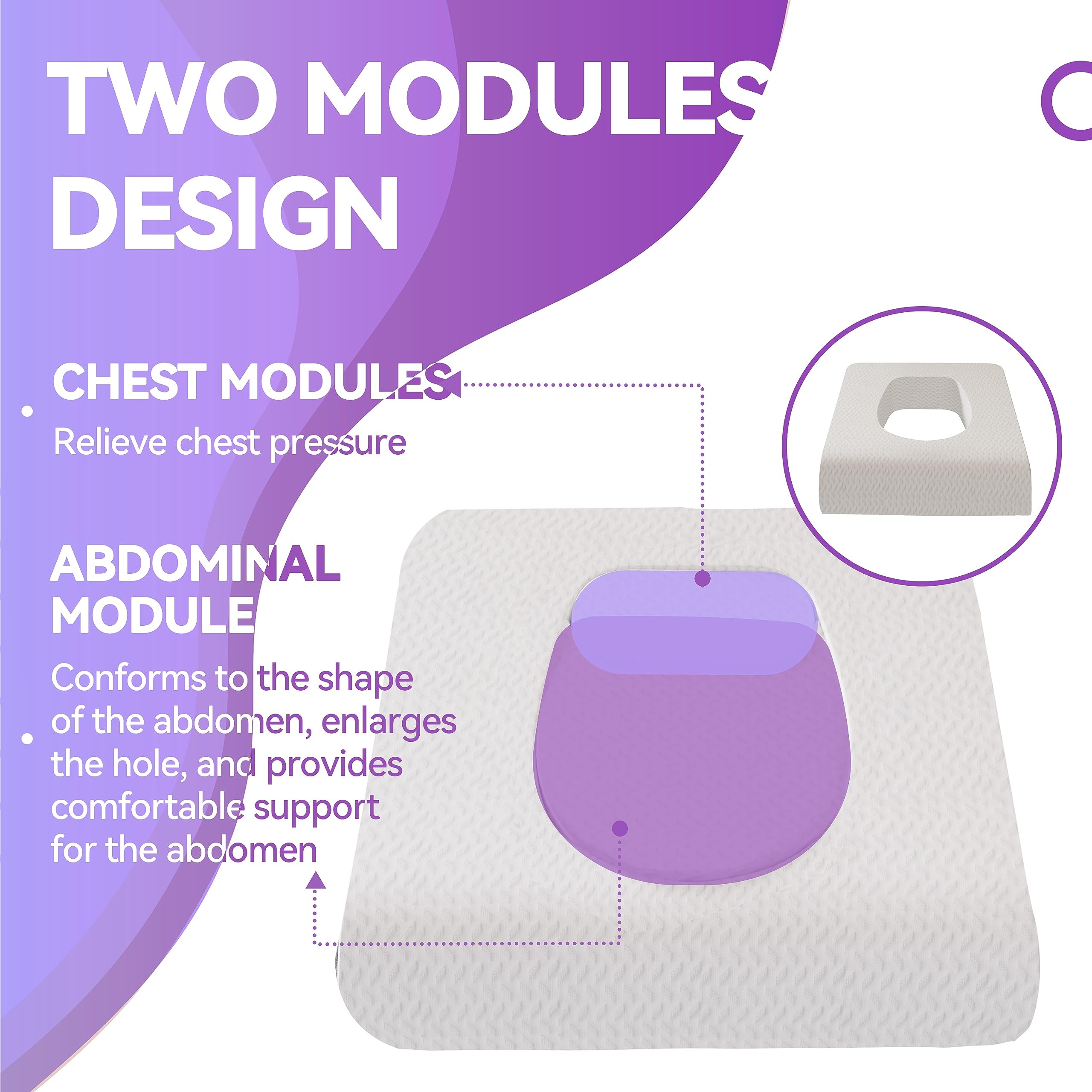 Pregnancy Pillow Stomach Sleeping Pillow with a Hole
