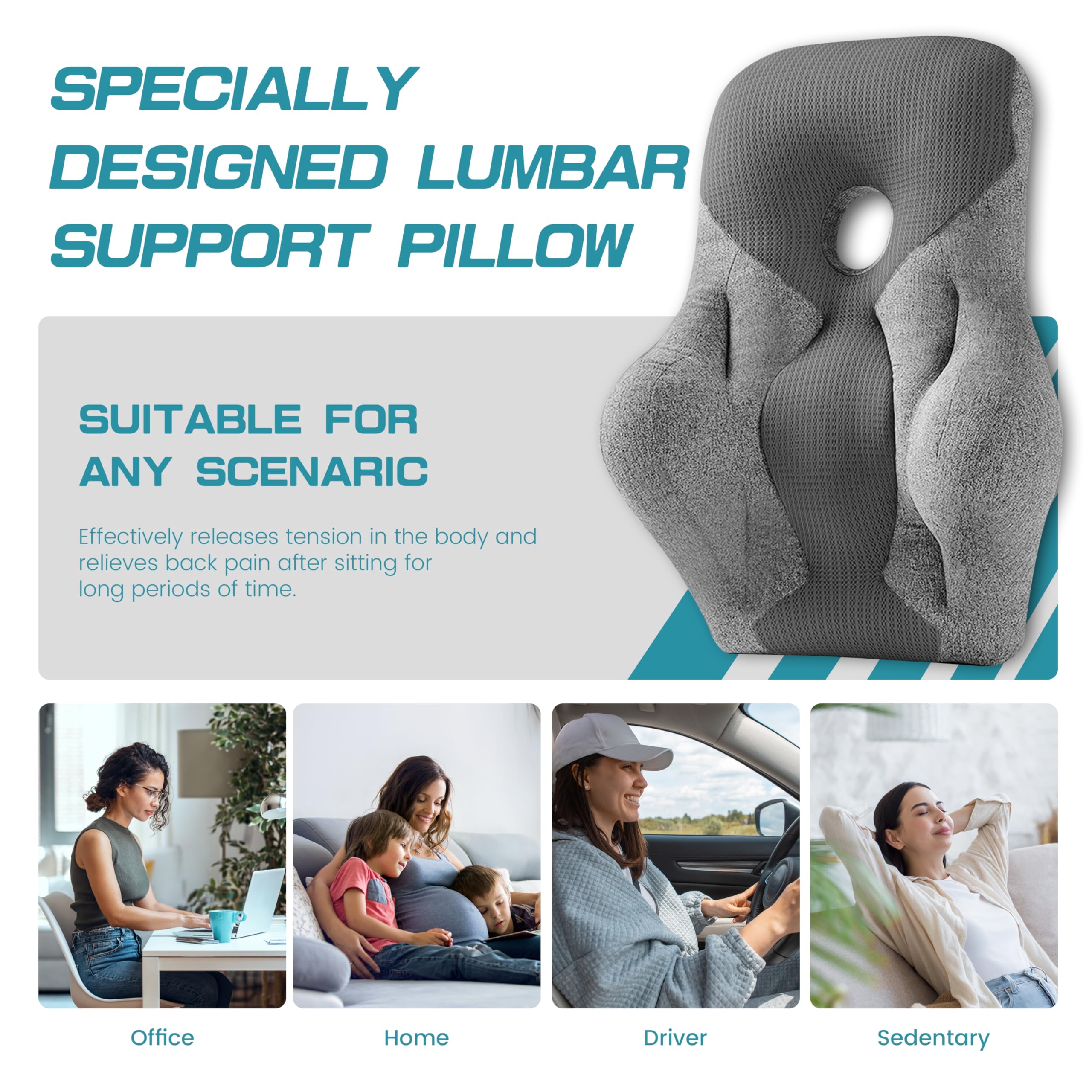 Lumbar Support Pillow for Office Chair