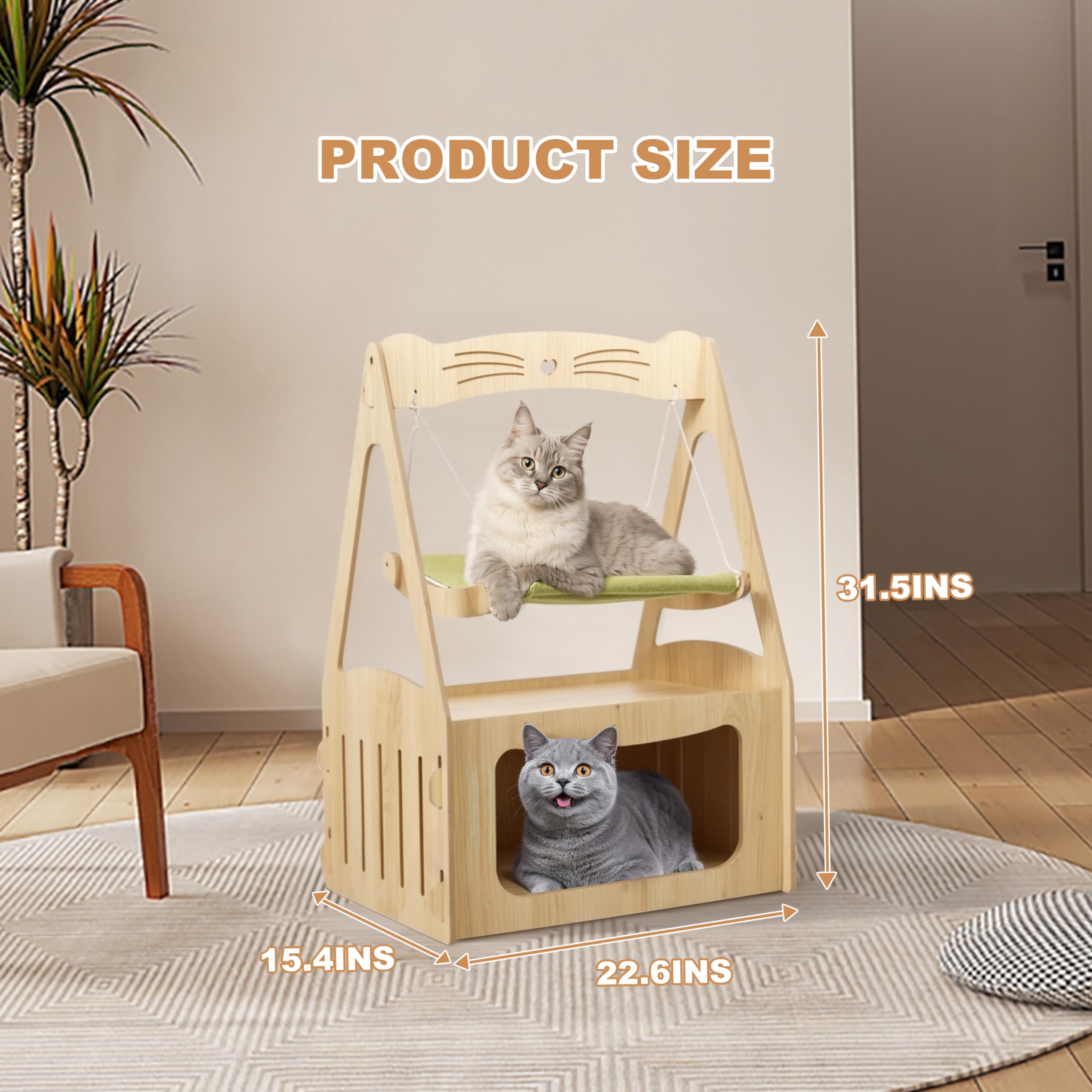 Floor-Standing Cat Swing