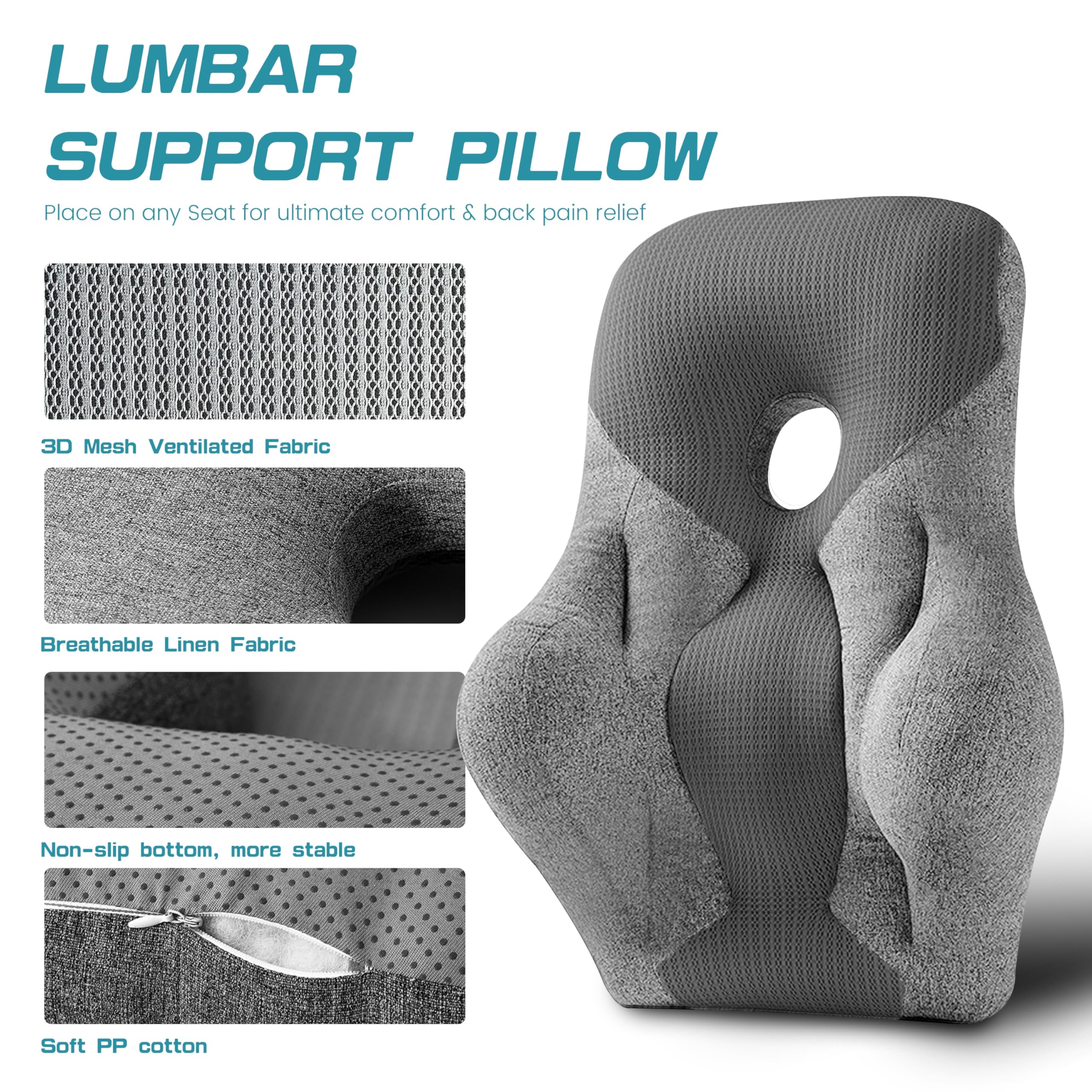 Lumbar Support Pillow for Office Chair