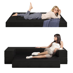 10-Inch Convertible Folding Floor Sofa Bed