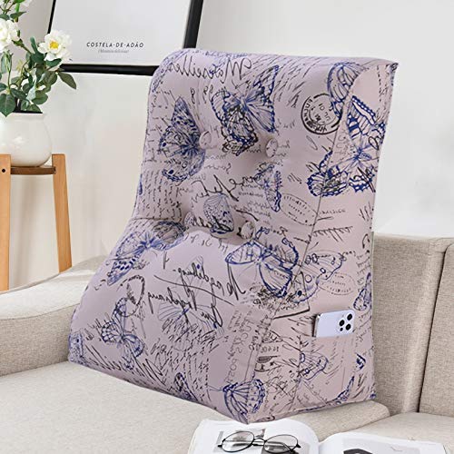 Curve Reading Pillow  — Blue Butterfly
