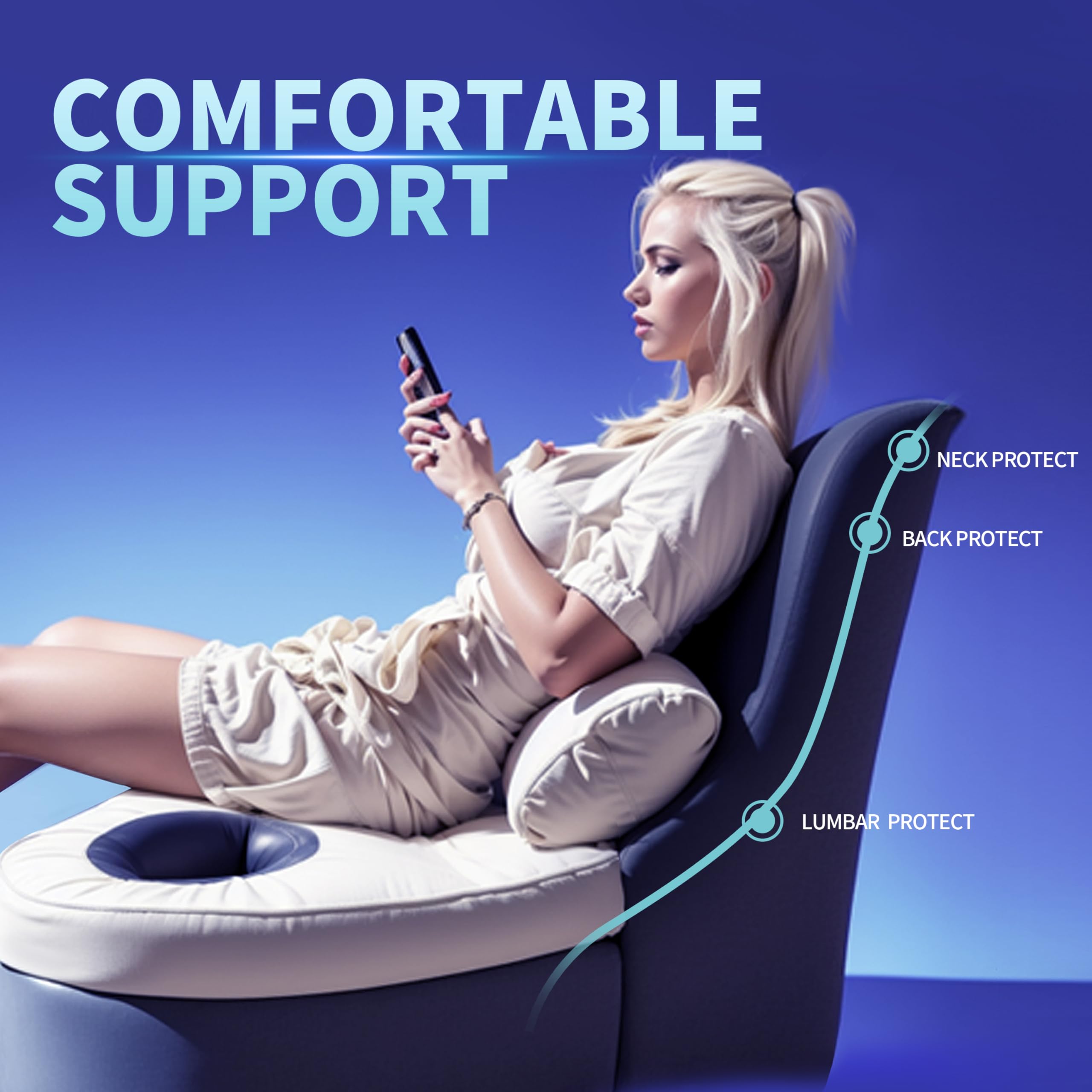 Waterproof Floor Gaming Chair with Storage Space