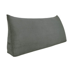 Large Pillow Positioning Wedge No Button Corduroy— Gray