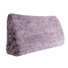 Large Triangular Lumbar Support Pillow No Button——Purple Plush