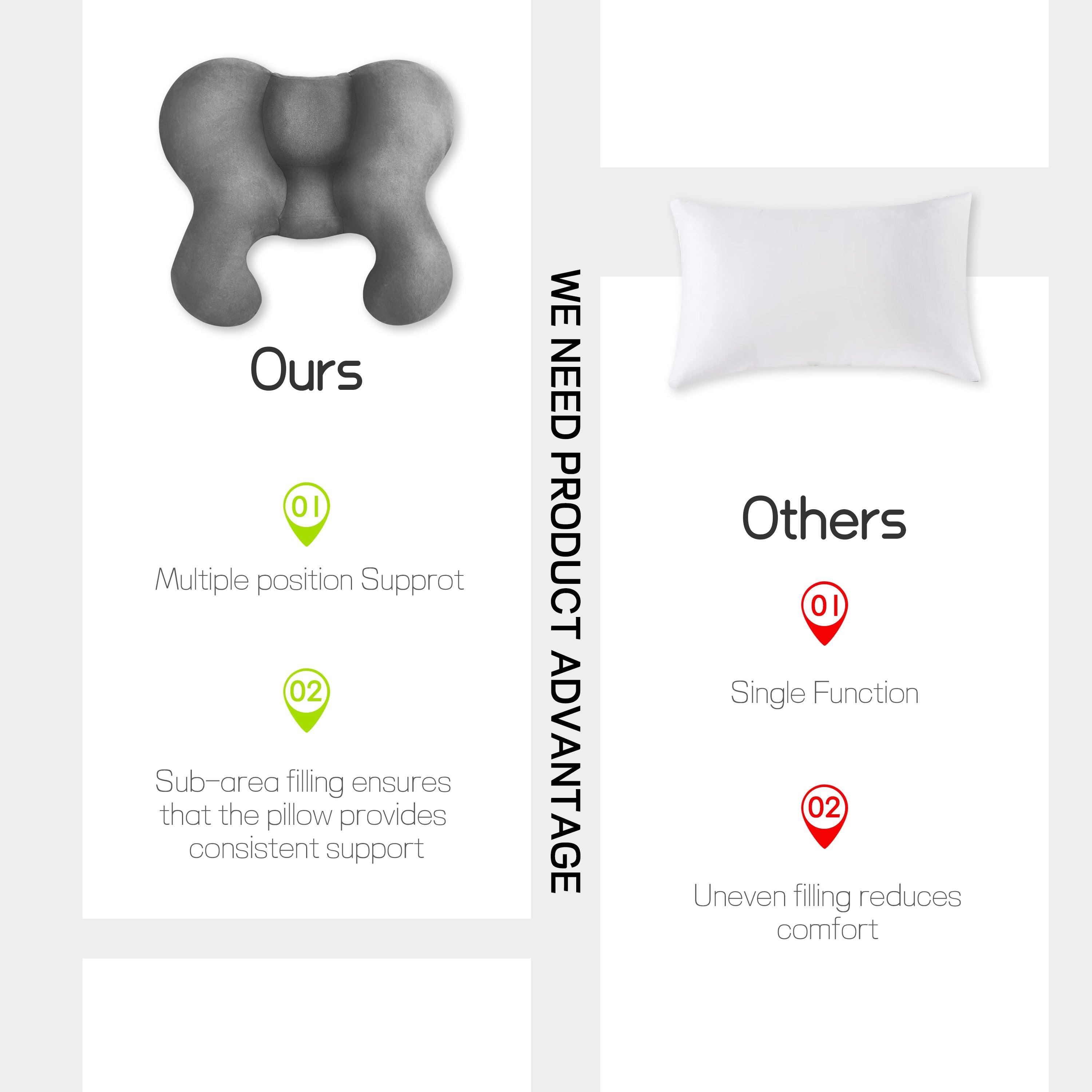 Butterfly Contour Cervical Pillow