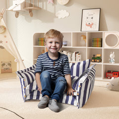 2 in 1 Foldable Kids Sofa Chair Couch Backrest Armchair Bed