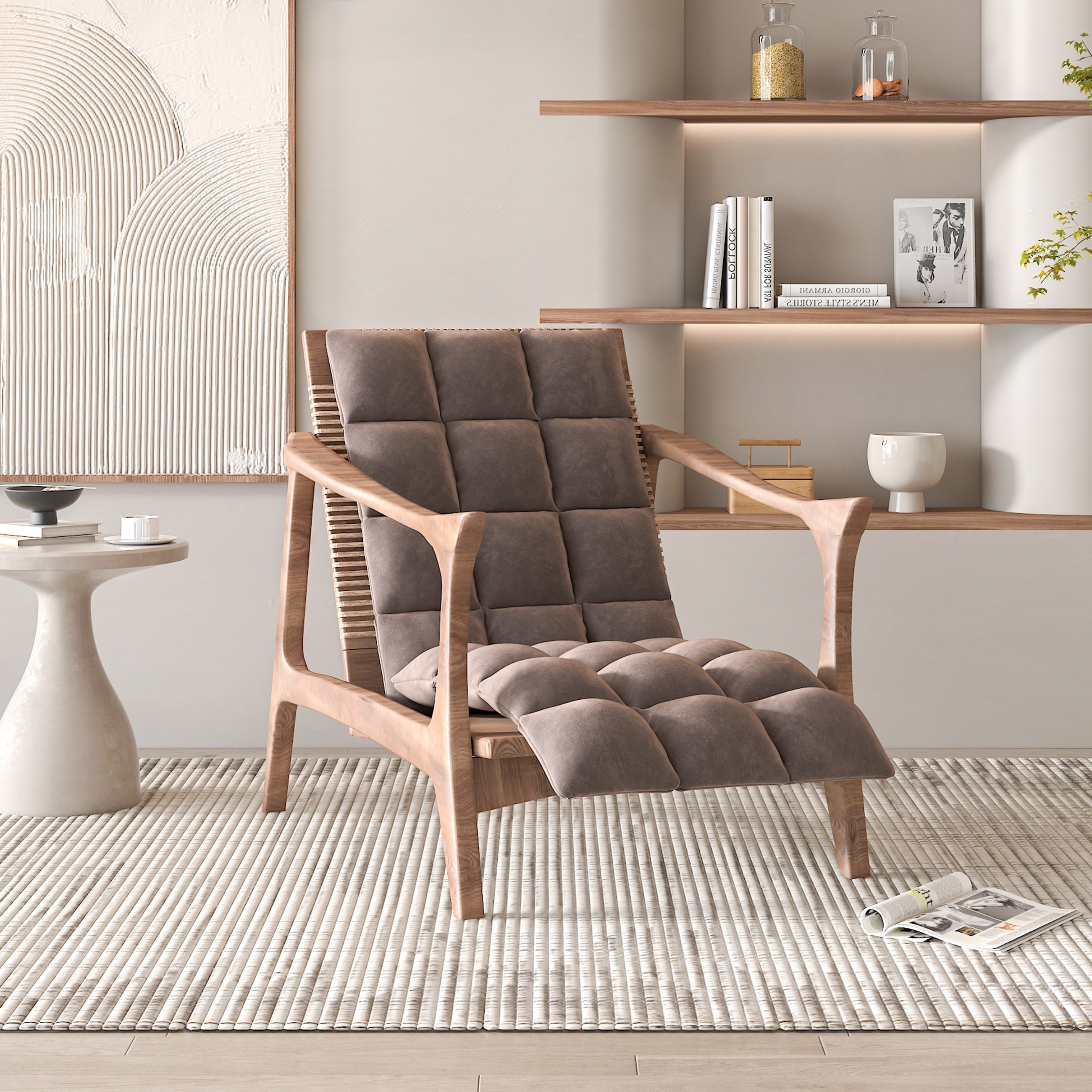Square Chair Cushion Pads 4 PCS-Coffee