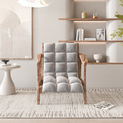 Square Chair Cushion Pads 4 PCS-Gray