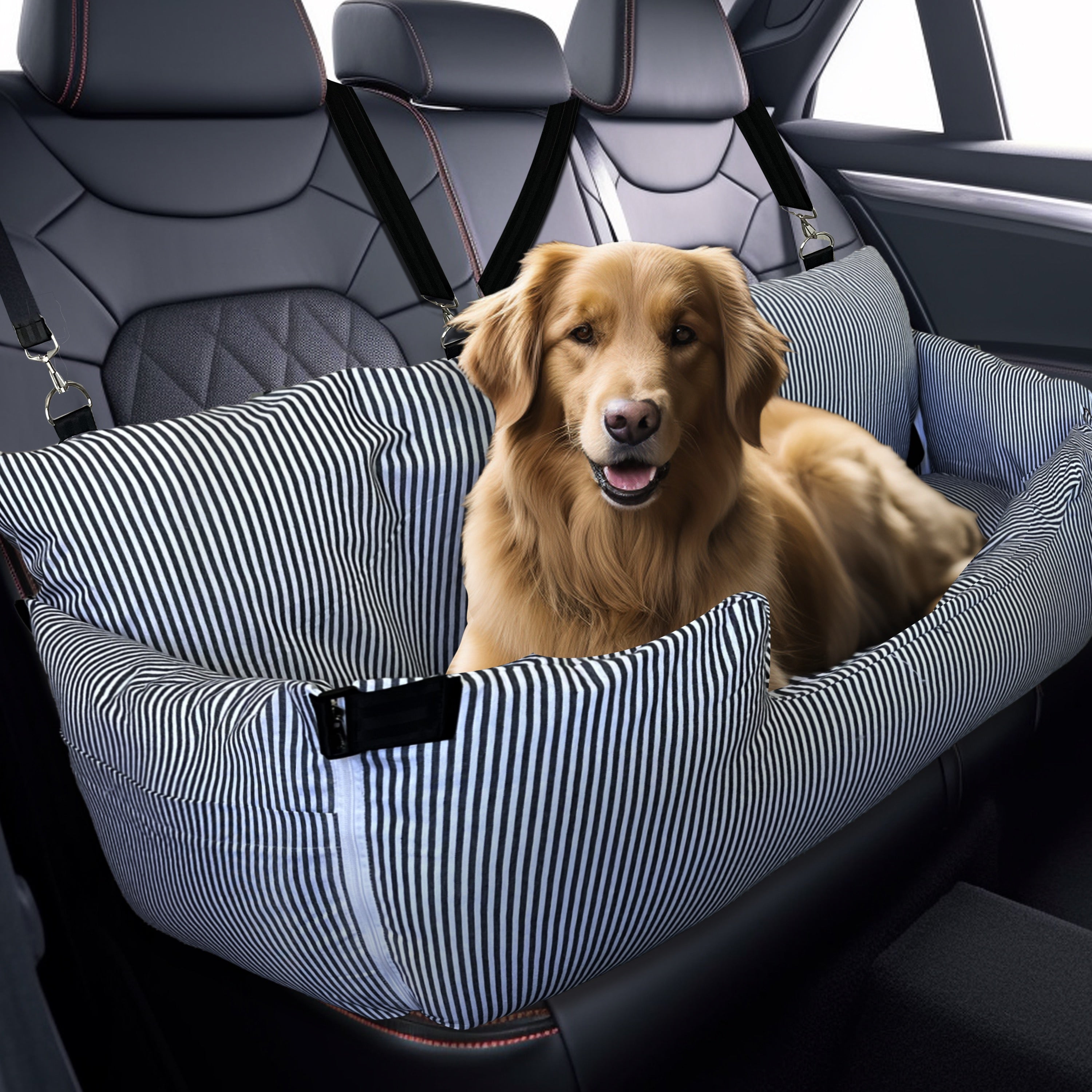 Dog Car Seat Pet Travel Booster Seat With Detachable Waterproof Oxford pad