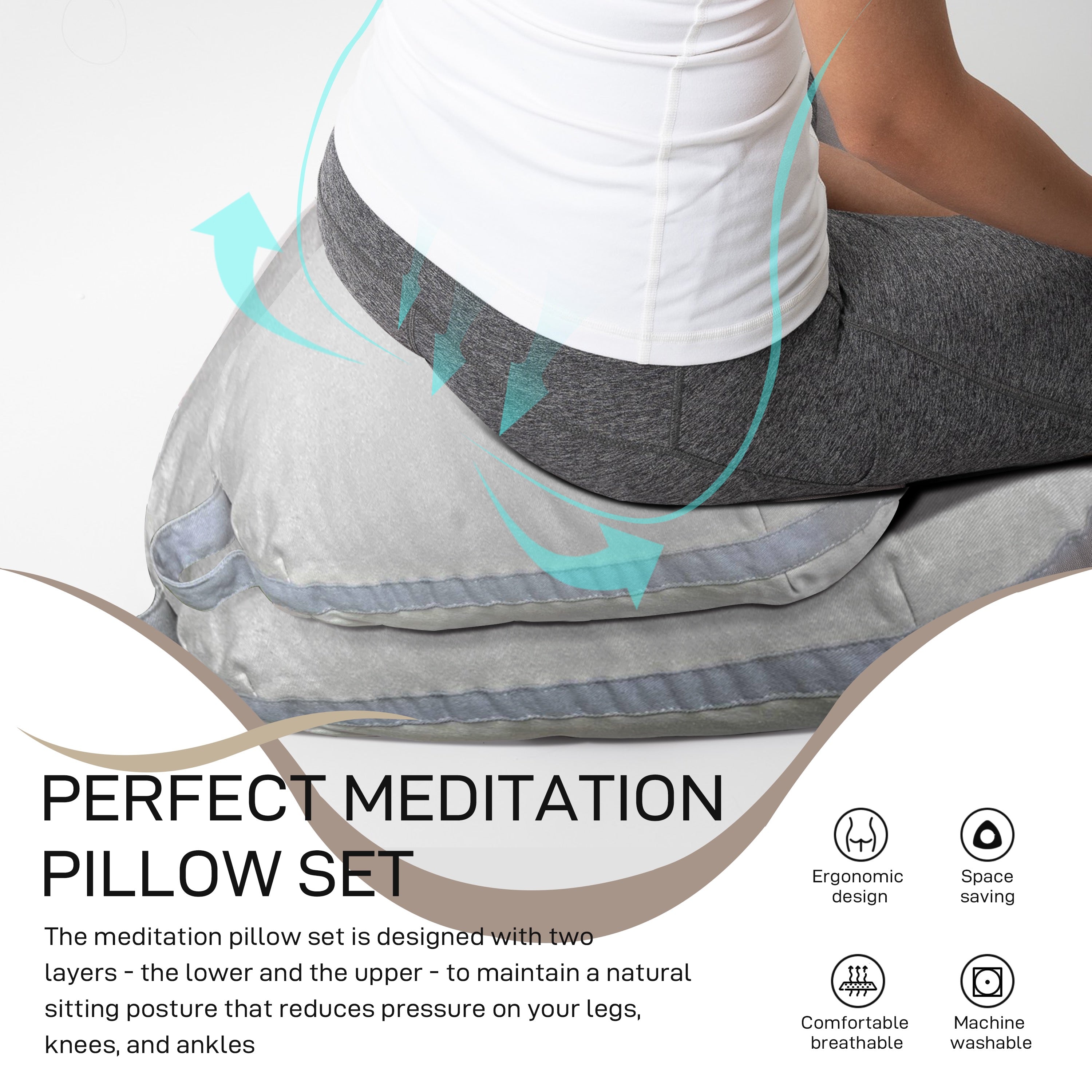 Meditation Floor Cushion Set