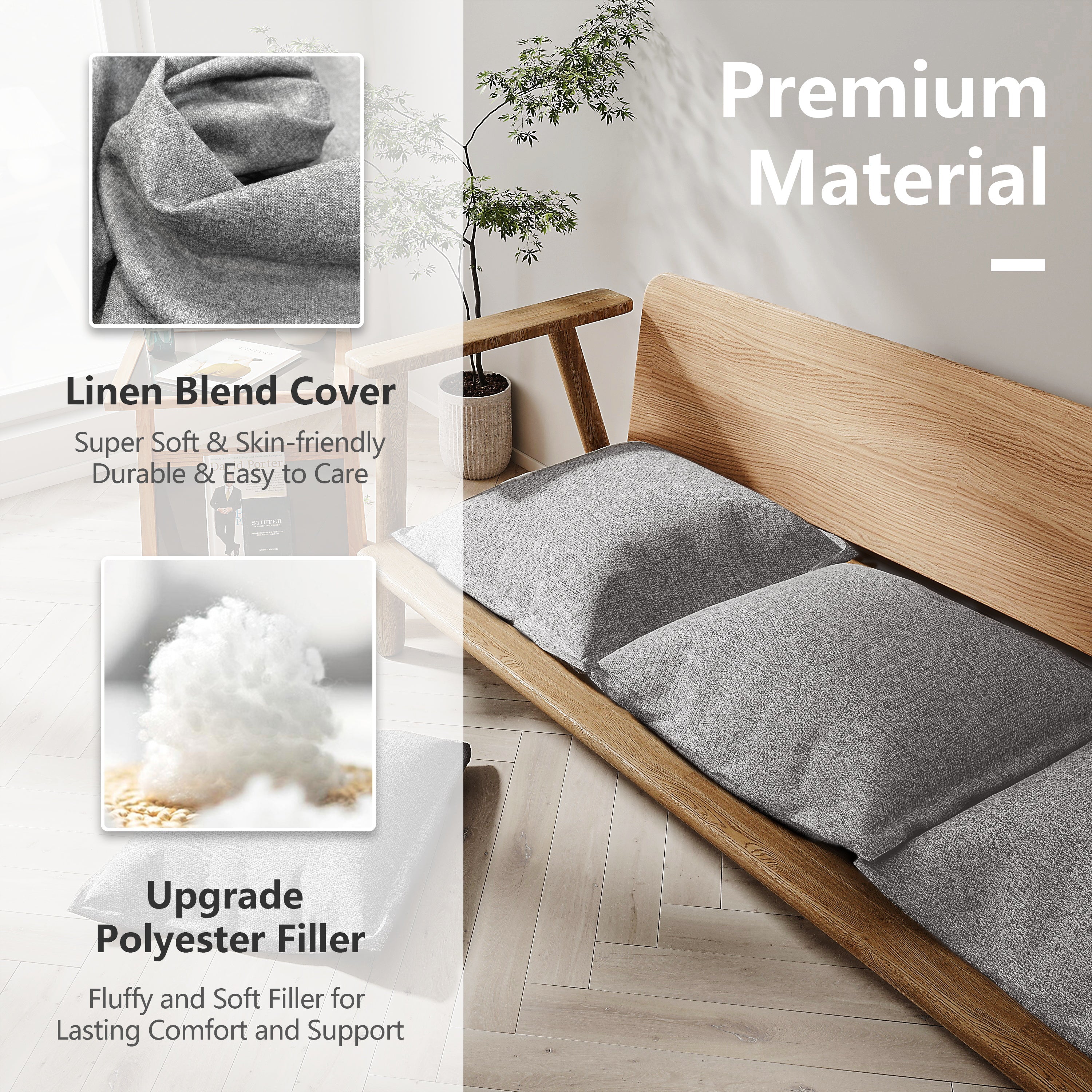 Square Chair Cushion Kitchen Pads 4 Pieces