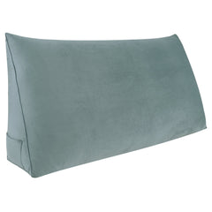 Large Pillow Positioning Wedge No Button Velvet—Grey