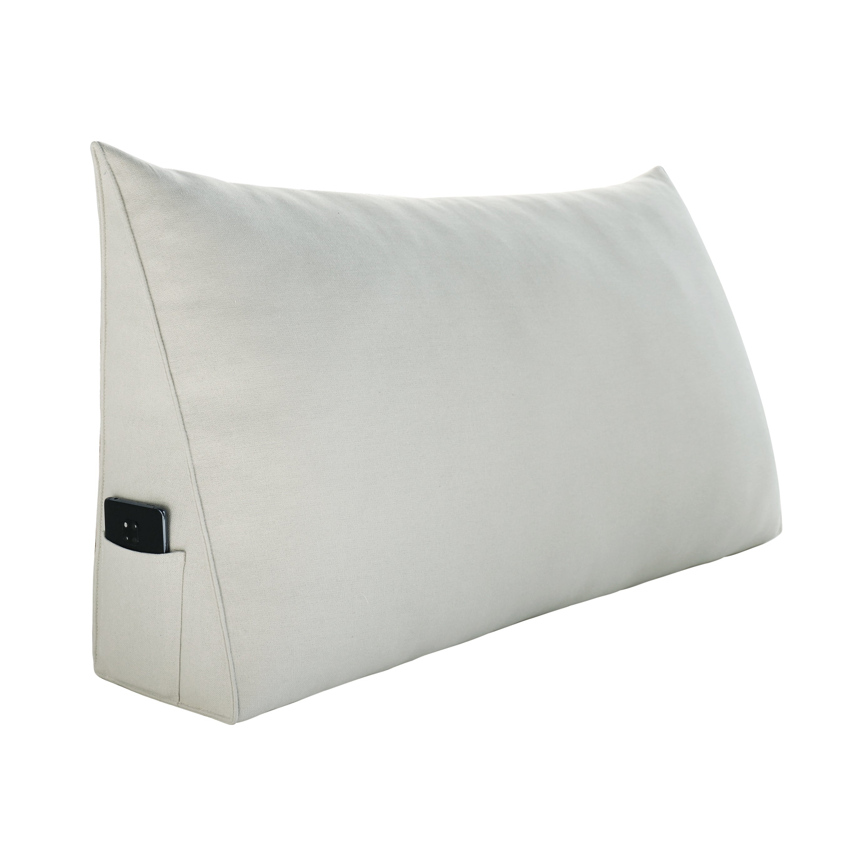 Large Pillow Positioning Wedge No Button Linen——Ivory